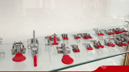 Gran oferta de abrazaderas de palanca con manija de pestillo con dispositivo de autobloqueo, herramienta de mano, sujetadores de Hardware de fuerza, abrazadera de gancho en U Horizontal con cerradura